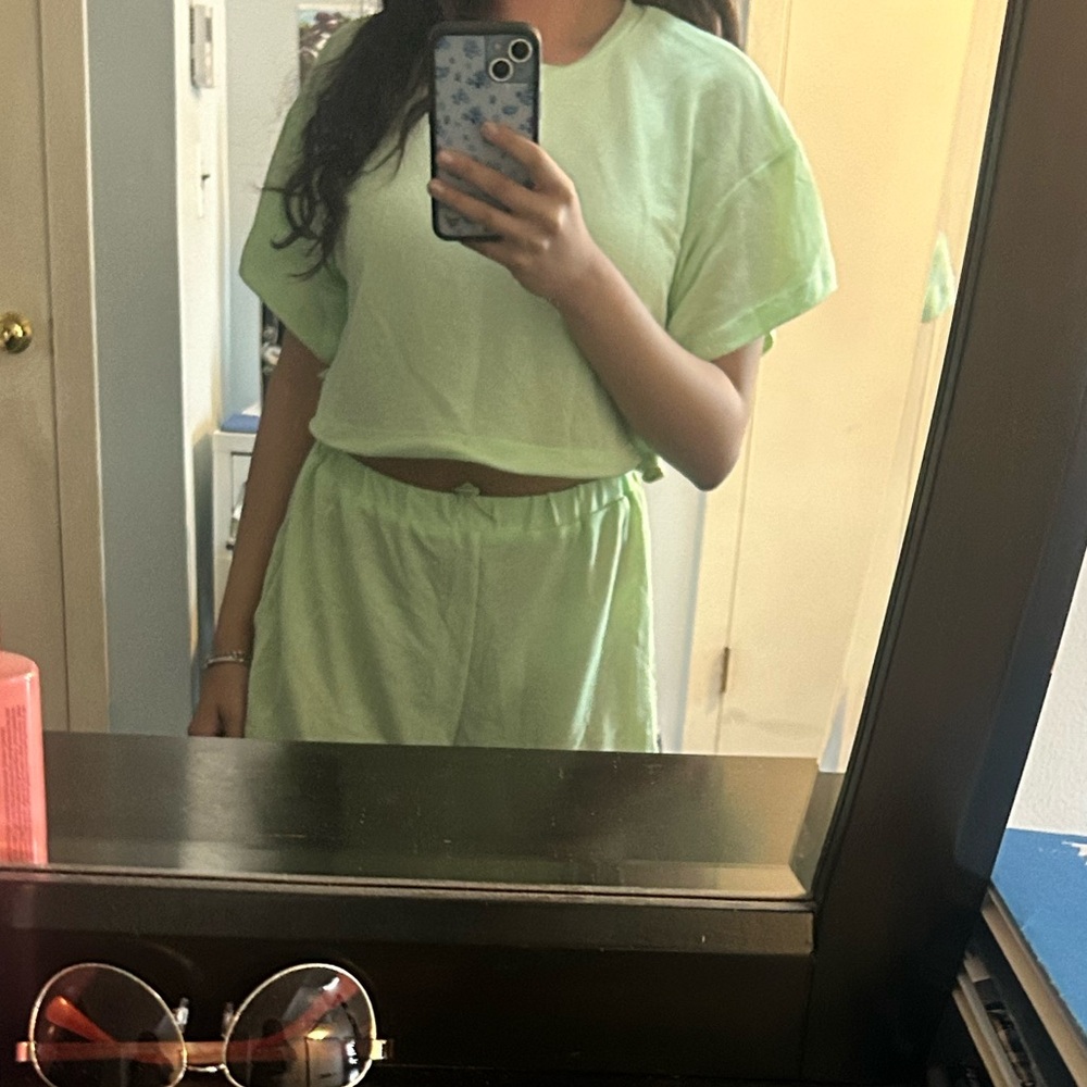 Princess polly green 2 piece cover up set